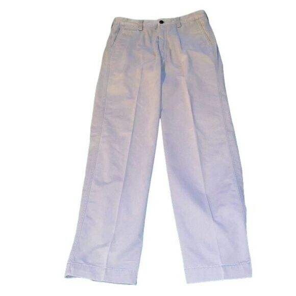 Men's Haggar Life Khaki 34 x 34 Straight-Fit Comfort Chino Flat-Front Pants gray - Picture 4 of 11